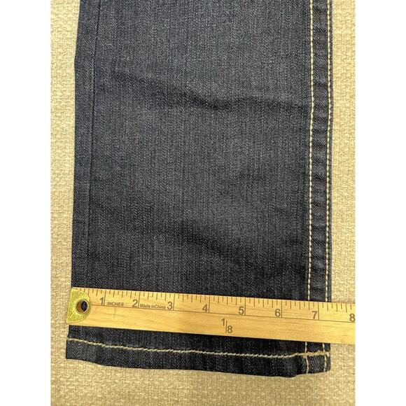 Key Closet Jeans Women Sz 26 Blue KC Art Collection Y2K Denim Dragon Embellished - Picture 14 of 16